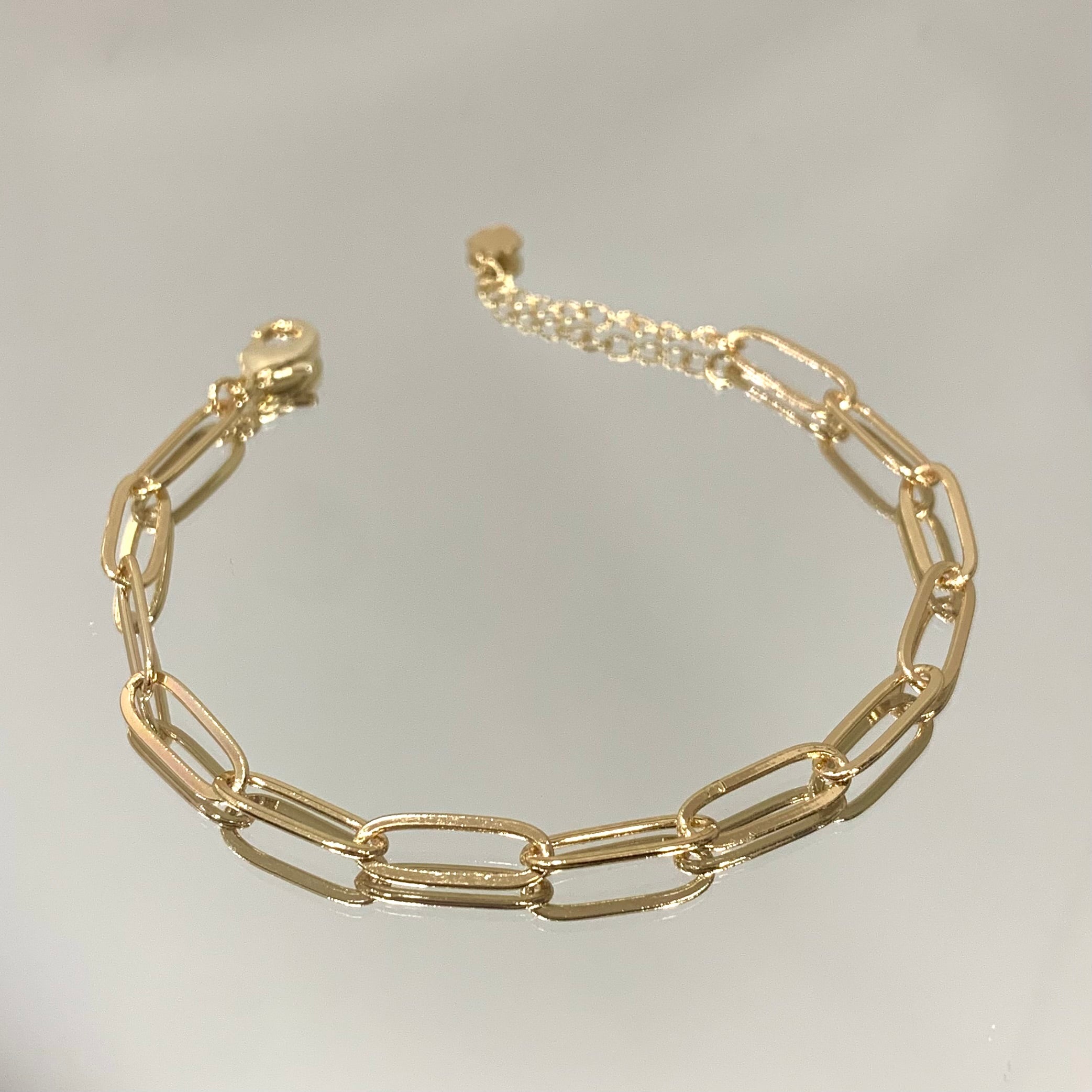 Pulseira Elos médios folheada a ouro 18K