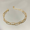 Pulseira Elos médios folheada a ouro 18K
