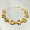 Pulseira Argolas em elos folheada a ouro 18K