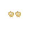Brinco waves folheado em ouro 18k