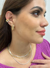 Choker riviera folheado a ouro 18k