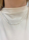 Choker Elos Curvos folheada a prata