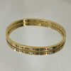 Bracelete Números romanos inspired folheado a ouro 18K