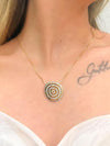Conjunto Capri folheado a ródio e ouro 18K
