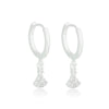 Brinco Argola Dress folheado a prata