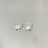Brinco Coração Pendente folheado a prata