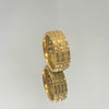 Aliança Fosca 8mm folhaeada a ouro 18K