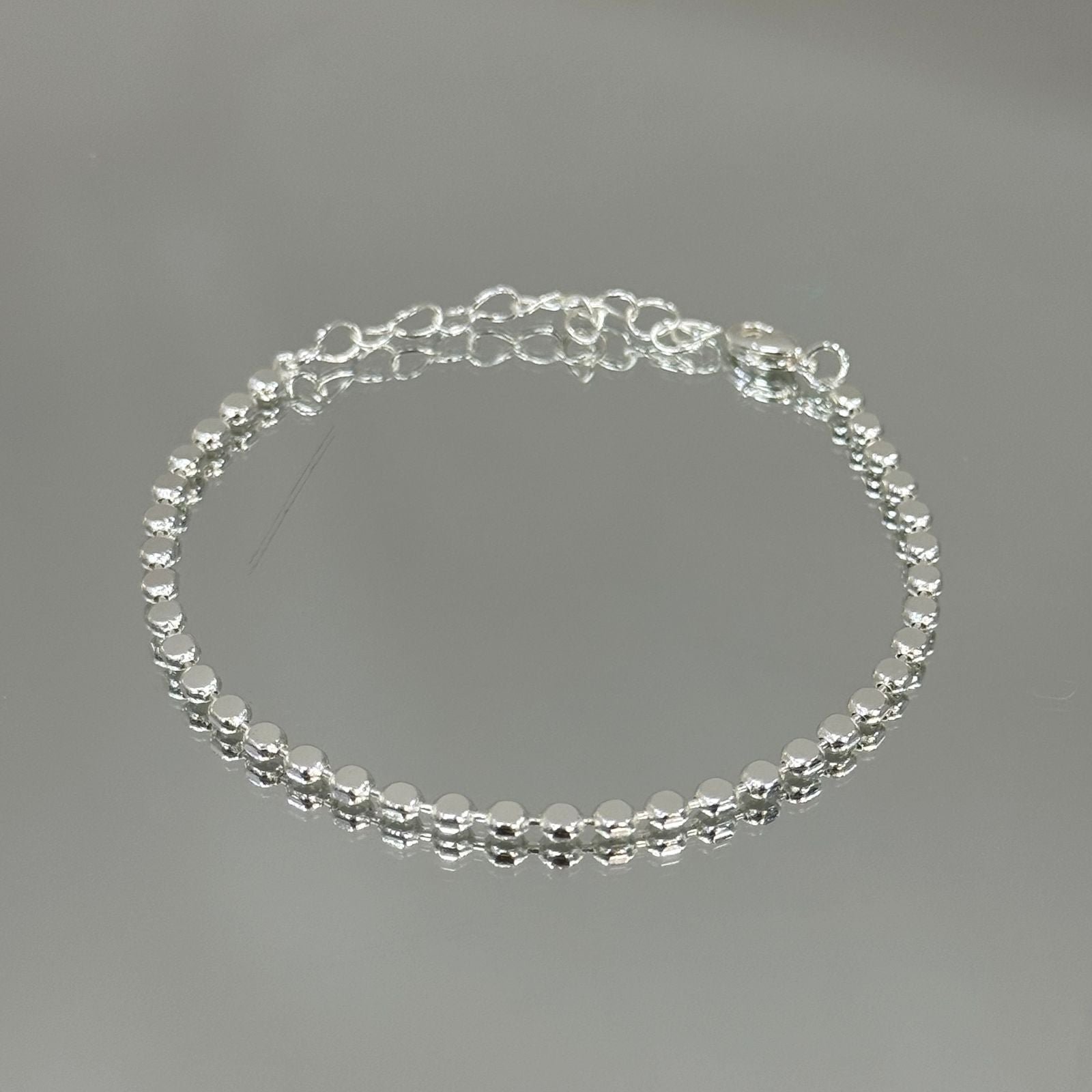 Pulseira Nice G folheada a prata