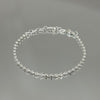 Pulseira Nice G folheada a prata