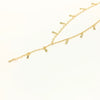 Colar Gravata em gotas folheado a ouro 18K