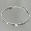 Pulseira Diamantada folheada a prata