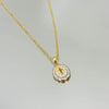 Colar Medalha Cruz folheado a ouro 18K