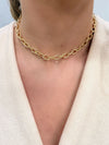 Choker Corrente folheada a ouro 18K
