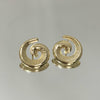 Brinco Caracol maxi folheado a ouro 18K