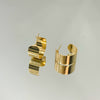 Brinco Argola Lisa M folheado a ouro 18K