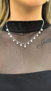 Choker Medalhas folheada a prata