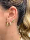 Brinco Trio Gotas folheado a ouro 18K