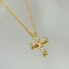 Colar Cruz Inspiration folheado a ouro 18K