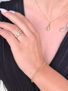 Pulseira Rabo de rato folheada a ouro 18K