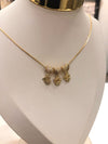 Pingente Menino coração cravejado folheado a ouro 18K
