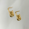 Brinco Argola LV folheada a ouro 18k