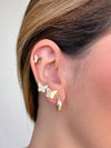 Brinco Argola snake inspired folheado a ouro 18K