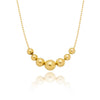 Colar 7 bolinhas folheado a ouro 18K