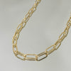 Choker Elos médios folheada a ouro 18K