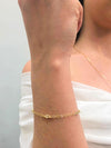 Pulseira Mini elos folheada a ouro 18K