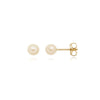Brinco Pérola 8mm folheado a ouro 18k