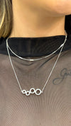 Choker Tracinhos folheada a prata