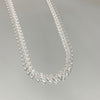 Choker escamas folheado a prata
