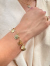 Pulseira 10 mandamentos folheada a ouro 18K
