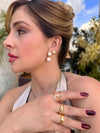 Anel Entrelaçado folheado a ouro 18K