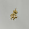 Pingente Menino com bala folheado a ouro 18K