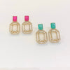Brinco Royal Color folheado a ouro 18K