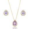 Conjunto gota fusion folheado a ouro 18K