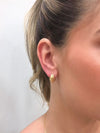 Brinco Argola frisada folheado a ouro 18K
