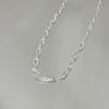 Choker Elos Curvos folheada a prata