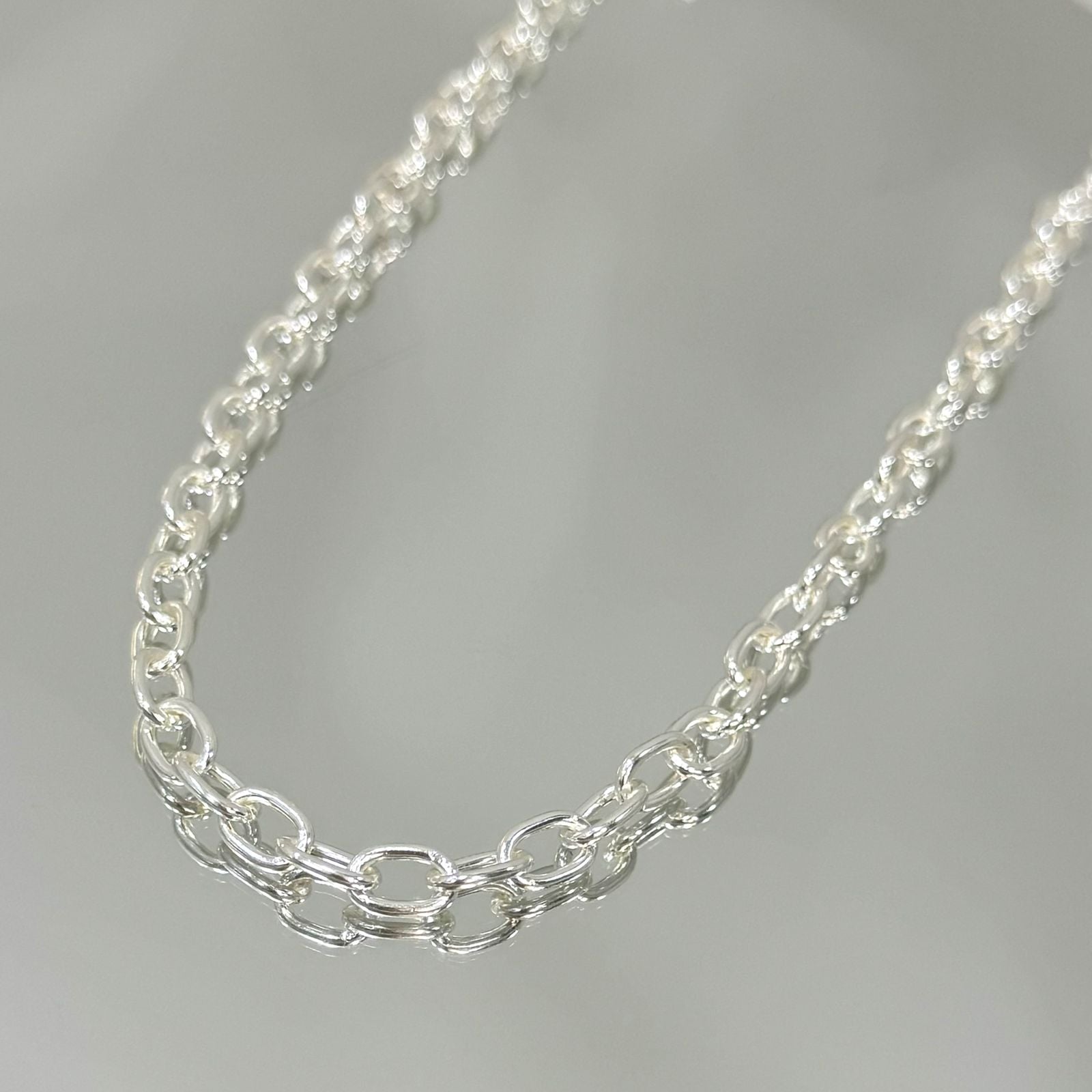 Choker Corrente folheada a prata