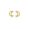Brinco lua vasado a ouro 18k