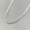 Colar Riviera 2mm folheado a prata