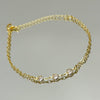 Pulseira 3 corações folheada a ouro 18K