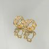 Brinco Argola Corrente Cravejada folheada a ouro 18K