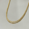 Choker cilíndrica fina folheada a ouro 18K