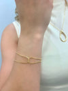 Pulseira Entrelaçada folheada a ouro 18K