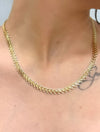 Choker escamas folheado a ouro 18k
