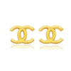 Brinco channel folheada em ouro 18K