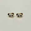 Brinco Panda folheado a ouro 18K