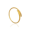 Bracelete pontas achatadas folheado a ouro 18K